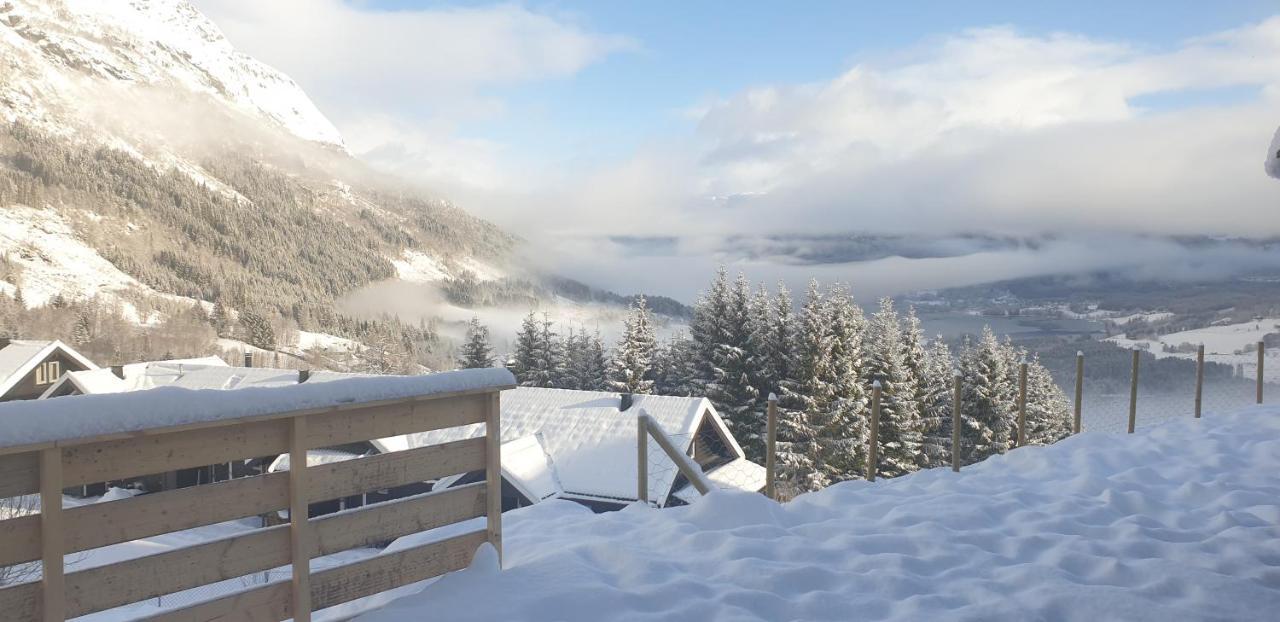 New And Exclusive Cottage In Voss With A Great View 斯屈勒斯塔穆 外观 照片